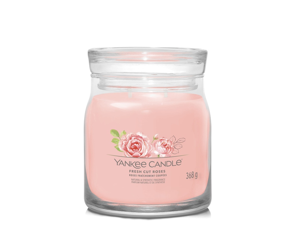 YC Fresh Cut Roses Signature Medium Jar