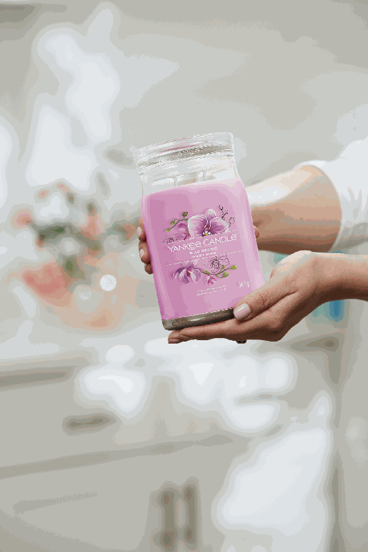 [1629979E] YC Wild Orchid Large Jar